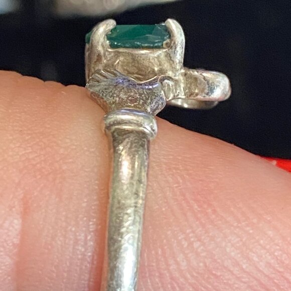 Ring Size 5.5 Sterling Silver 925 Women Tourmaline Semi-Precious Stone - Picture 4 of 8